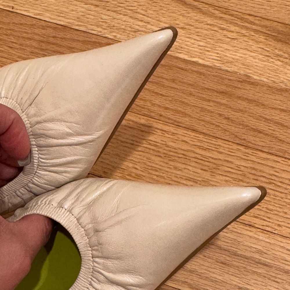 Bronx Women’s Slingback Pumps in White Size 8M - Picture 7 of 7